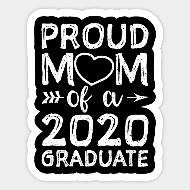 Mom Of A 2020 Graduate Sticker by Designs By Jnk5